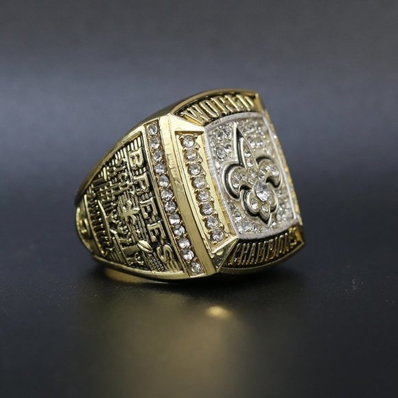 New Orleans Saints Championship Ring Fan Editiom 2009 2010 Gold Super Bowl - Picture 3 of 9